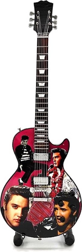 Mini gitaar Elvis Presley Kleur 25cm Miniature- Guitar-Mini -Guitar- Collectables-decoratie -gitaar-Gift--Kado- miniatuur- instrument-Cadeau-verjaardag