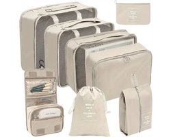 Shopy - Packing Cube Set 8-Delig - Kleding organizer voor koffers, tassen en backpack- Reiszakken Kleding - Bagage Organizers - Vakantie - Zomer