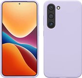 Ceezs Coque de téléphone adaptée à Coque en silicone Samsung Galaxy S23 (violet) - Protection optimale - siliconen hoesje - Violet