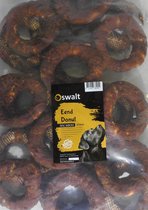 Oswalt Duck Donut - Anneau soufflé au canard - 20 Pièces - 12,5 CM - Snack pour chien