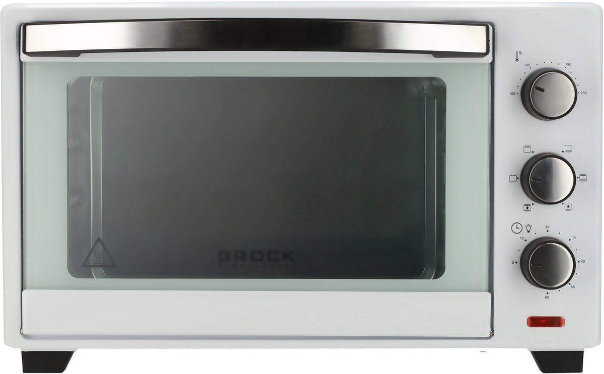 Brock TO 3001 WH Elektrische Oven – Vrijstaande Oven met Grill – Wit