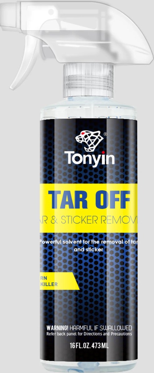 TONYIN | Tar off | Teer & lijm verwijderaar | Sricker verwijderaar | 473ml | TN15