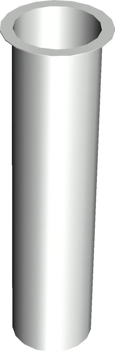 Tapeind Bakgoot | Ø70 mm | 30 Cm
