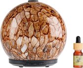 Whiffed Amber® Luxe Aroma Diffuser - Incl. Etherische olie - Rozemarijn - Geurverspreider met Glazen Design - 8 uur Aromatherapie - Tot 80m2 - Essentiële Olie Vernevelaar & Diffuser