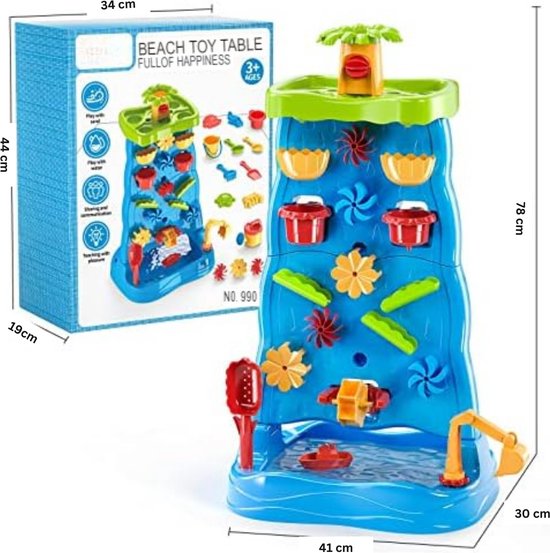 Little Tikes Bluey Beach Watertafel - Inclusief 6 accessoires, Bluey Active Play, Voor Jongens en Meisjes van 1-6 Jaar