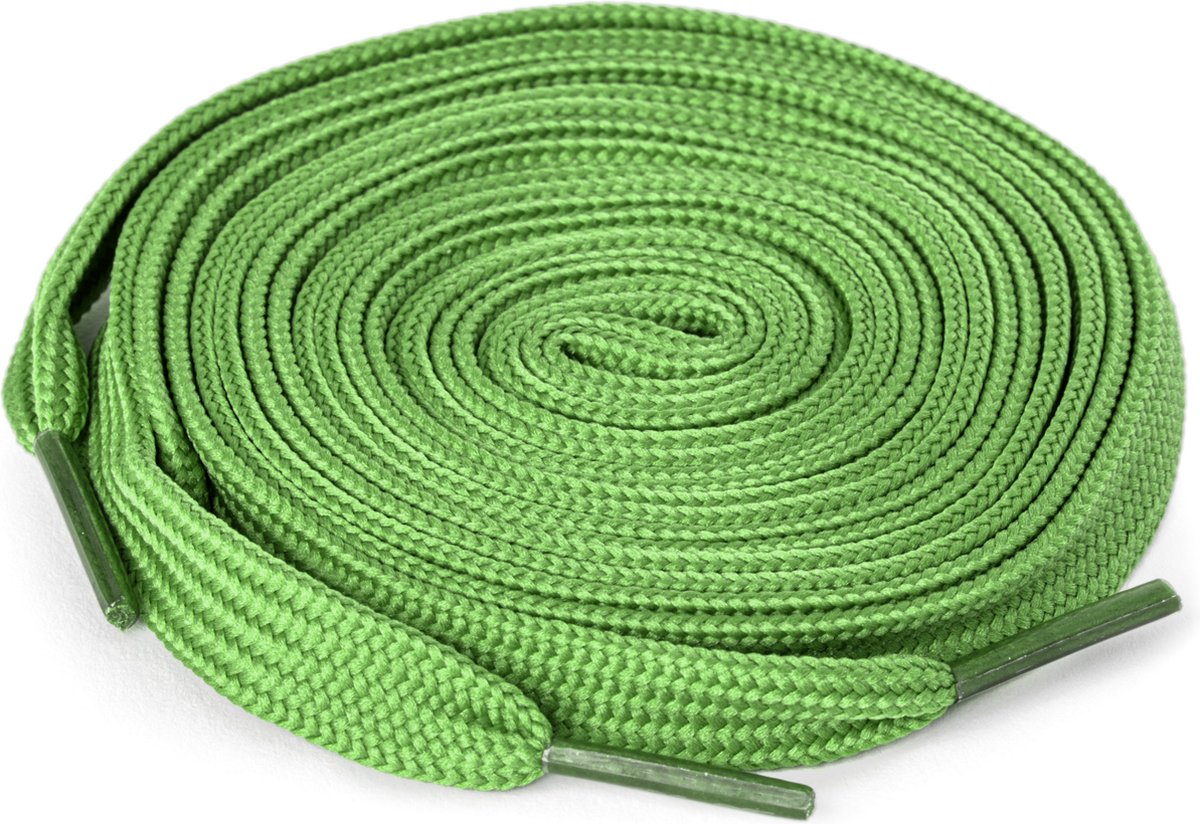Ecorare® - Schoenveters donkergroen 120 cm - plat - veters 120cm