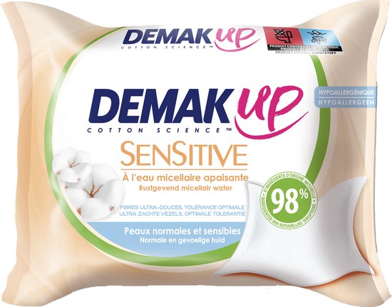 Demak'Up Sensitive Make-up Remover - Micellaire Reinigingsdoekjes - 6 x 23 stuks
