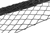 Transportnet Big Net, scheurbestendig ladingsbeveiligingsnet, aanhangernet 4 mm zwart, bagagenet Big Net 100 x 180 cm voor aanhangers