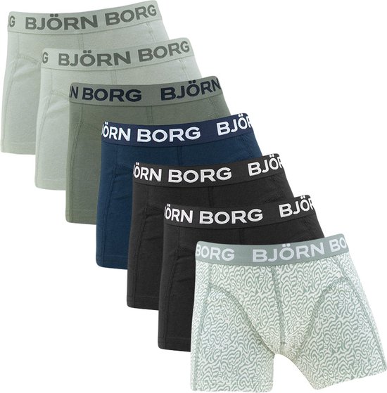Bjorn Borg 7-Pack jongens boxershorts - Spring Green - 140