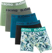 Bjorn Borg 5-Pack jongens boxershorts - Jungle Green - 140