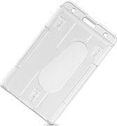 Ecorare® - Porte-cartes en plastique - porte-cartes - fixation sur le côté court - plastique dur - transparent