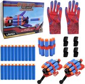Speelgoed - Spiderman Set - Educatief Speelgoed - 2 Handschoenen - 2 Pitchers - 20 Darts - Cadeau
