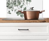 Spatscherm keuken 60x30 cm - Kookplaat achterwand Eucalyptus - Bladeren - Natuur - Groen - Muurbeschermer - Spatwand fornuis - Hoogwaardig aluminium