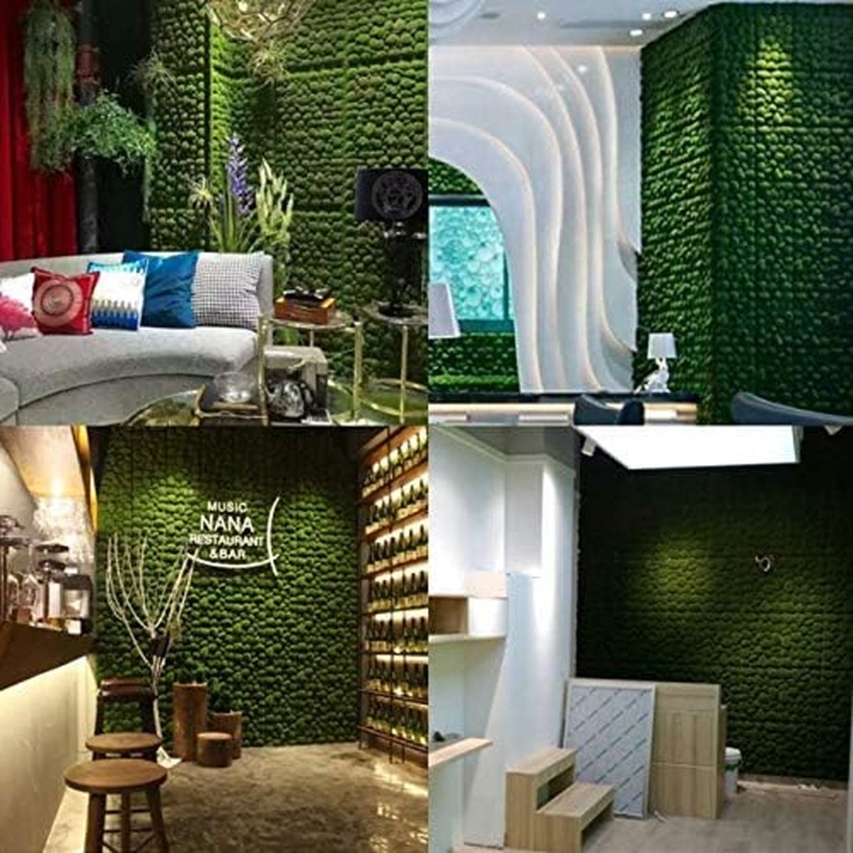 Netuno 8 Stuks Mosstenen, Kunstgroen, Decoratieve Kunstmosballen voor Tuin en Terraria - Groene Plant Kunststenen Netuno 8 Stuks Mosstenen, Kunstgroen, Decoratieve Kunstmosballen voor Tuin en Terraria - Groene Plant Kunststenen