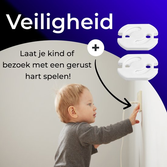 Night Light Power Socket Motion Sensor - Lumière pour Bébé, enfant, Adultes et chambre à coucher - Siècle des Lumières LED Wit chaud - 2 pièces + 2x Sécurité Kinder