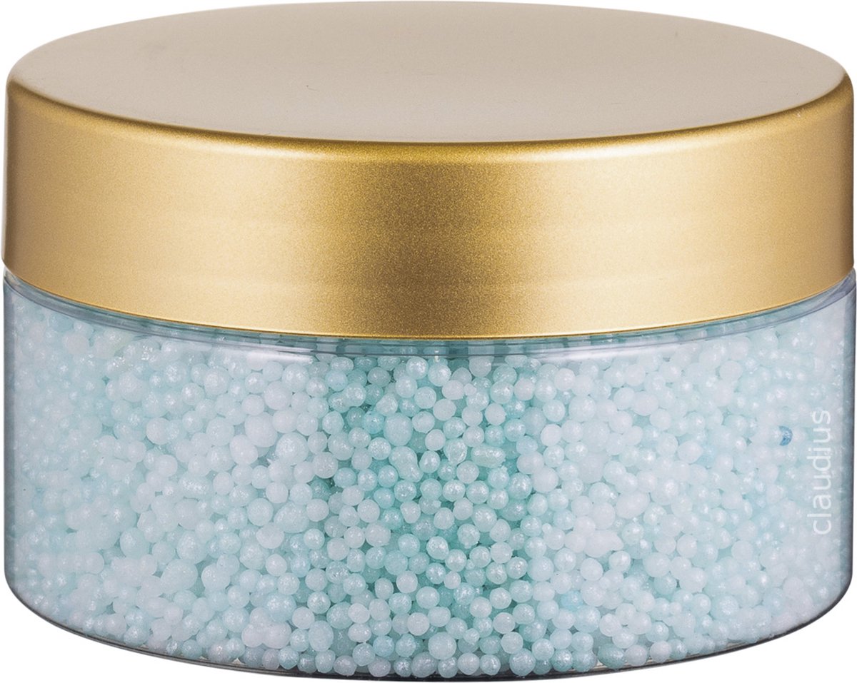 Goedkoopste Badkaviaar Hamam - 200 gram - Transparante pot met Luxe gouden deksel - bad parels voor in bad