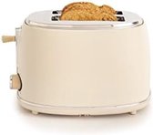 Gratyfied - Retro broodrooster - Retro keuken producten - Retro tosti apparaat - 1,81 kg - gebroken wit