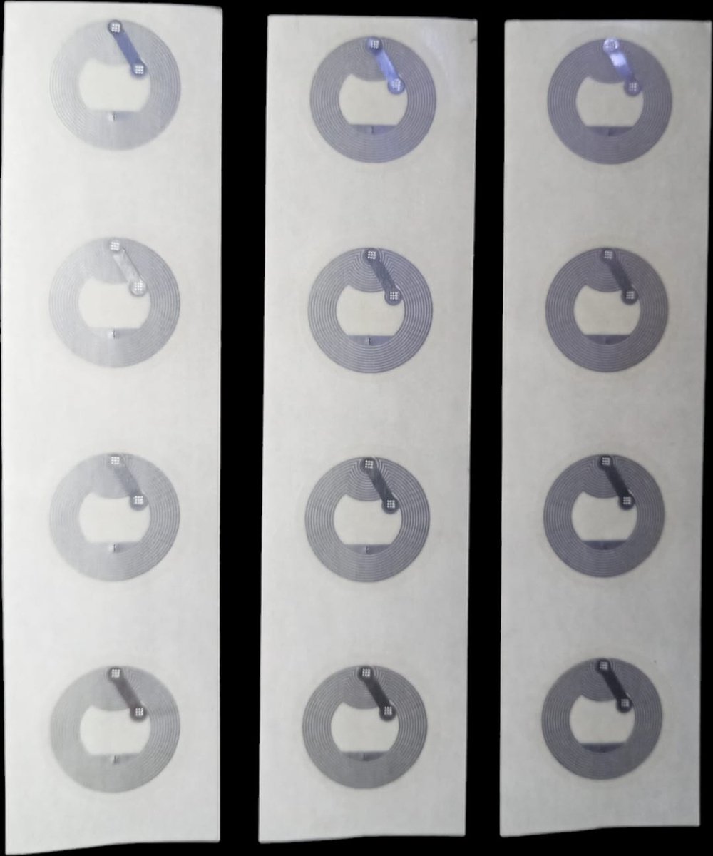 TB 12 X Ntag215 NFC Tag sticker lable WET Token RFID 13,56 MHz 540/548 Bytes ISO14443A Compatibel met alle NFC lezers schrijvers en 95% van alle huidige telefoon Zeer geschikt voor toegang in elektrische deuren kluizen maar ook als extra beveiliging