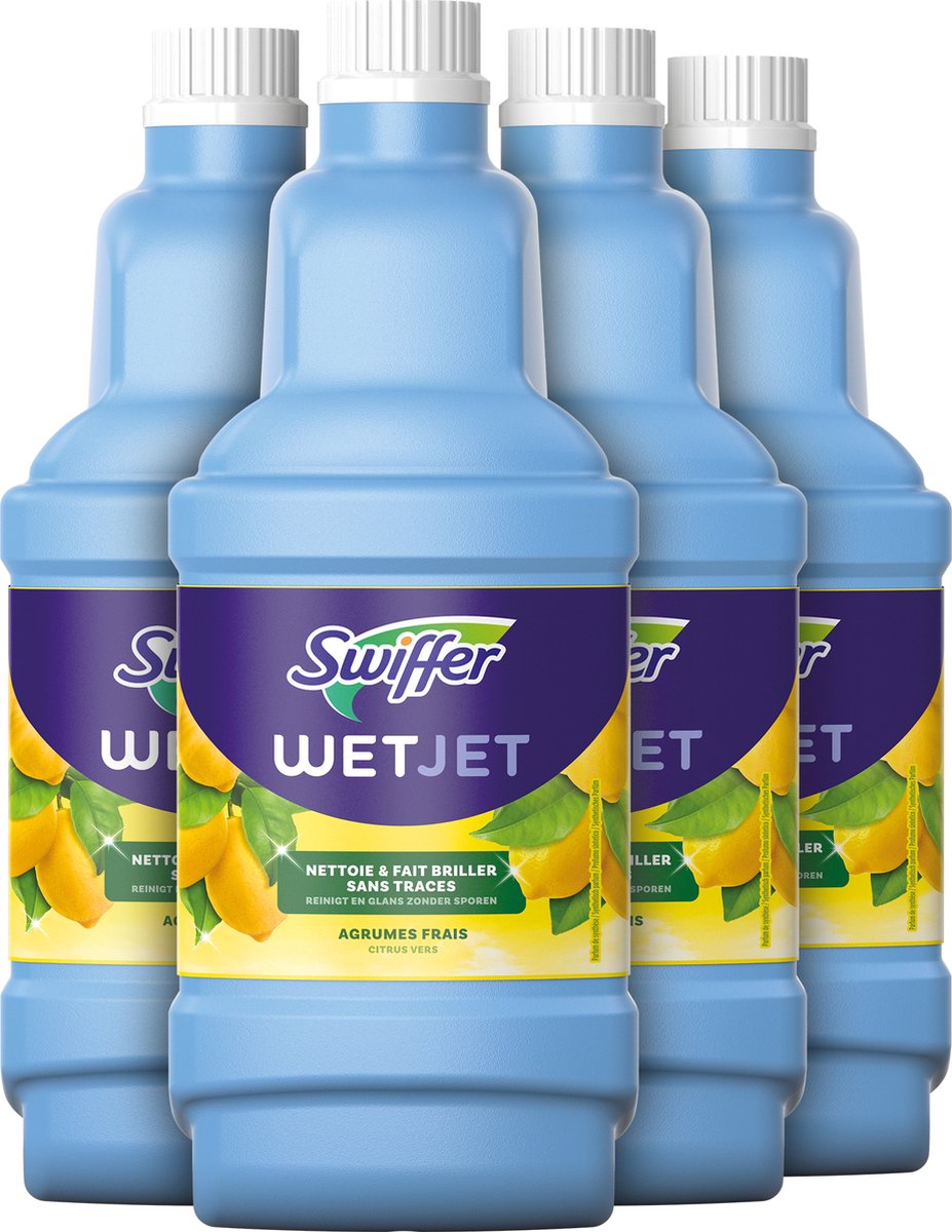 Swiffer WetJet - Reinigingsmiddel - Voordeelverpakking 4 x 1.25 L - Swiffer