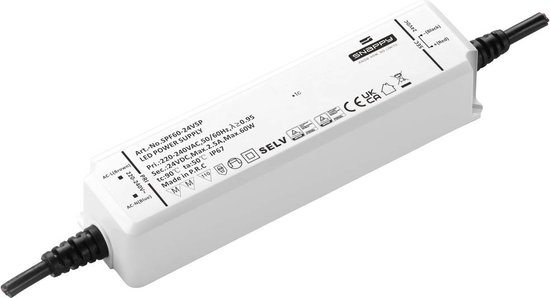 Transformateur LED Dehner Elektronik SPF 60-12VSP, driver LED Tension constante 60 W 5 A 12 V Convient pour les meubles, Ov
