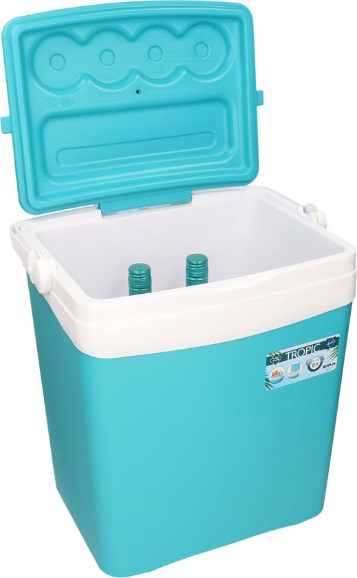 Eda Tropic koelbox - 25 liter - kunststof - blauw - 39 x 29 x 42 cm van EDA — afbeelding 2