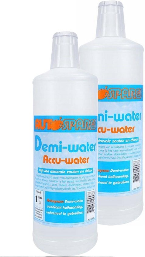 Foto: Accuwater 2x gedemineraliseerd water 1 liter