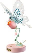 Robotime ROKR Butterfly (pink) - MI05P - Modelbouw - DIY - Miniatuur - Hobby - Bouwpakket - Vlinder - Cadeautip