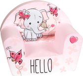 Kinderfauteuil olifant roze - kinderstoel - kinderzetel - kindersofa - speelgoed 1 jaar - kinderbank - peuterstoel - Gomoor