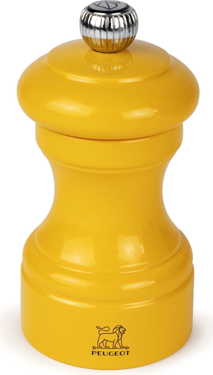 Peugeot Bistro pepermolen - 10 cm, saffraan geel hout
