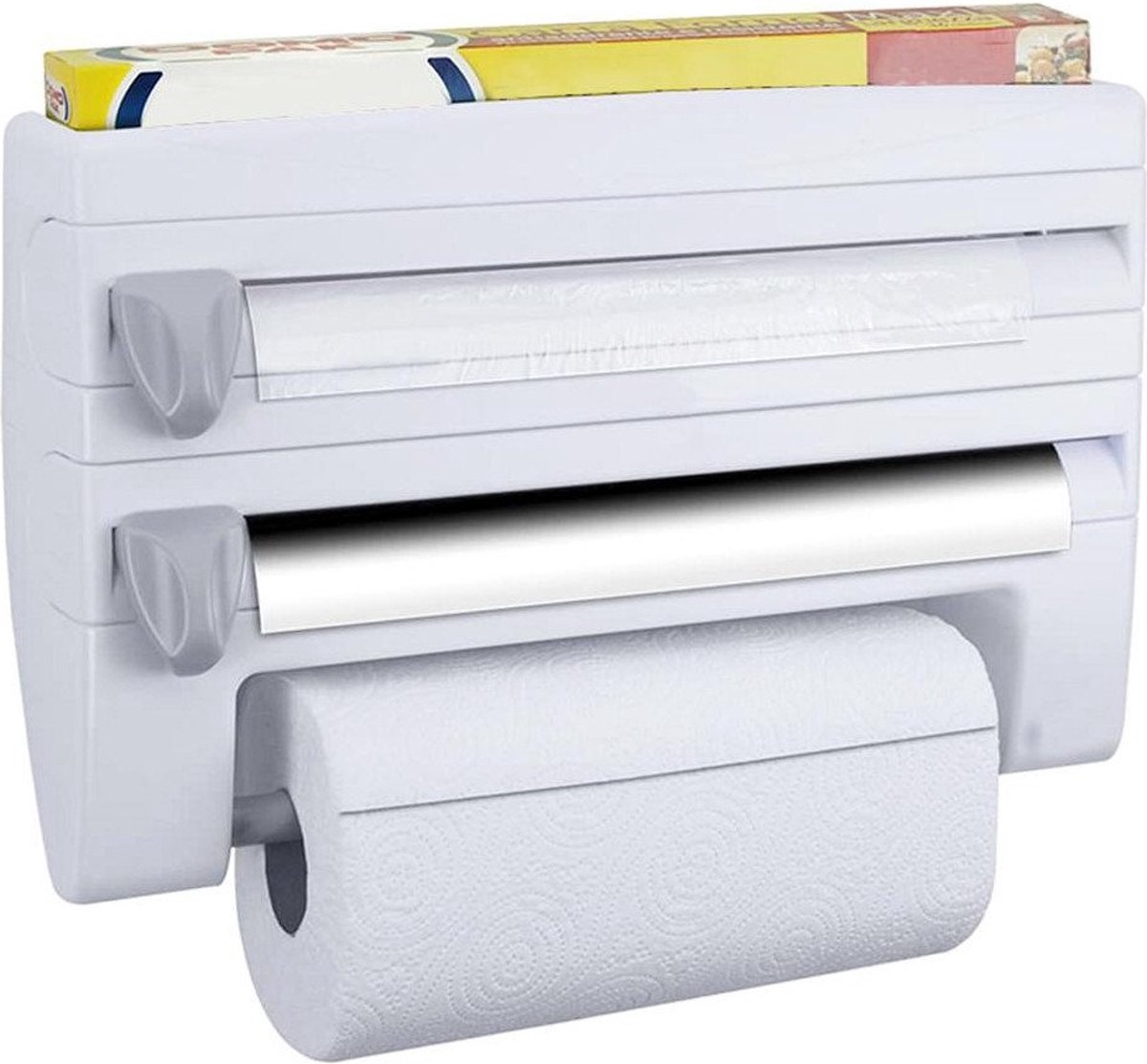 Bol.com 4-in-1 houder voor papier, folie, plastic folie, plank aanbieding