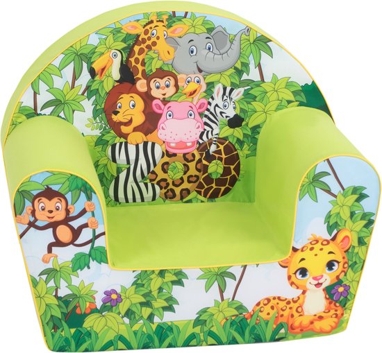 Kinderstoel Jungle - Kinderbank - speelgoed 1 jaar - Kinderzetel - Peuterstoel - Kindersofa - Kinderfauteuil - Gomoor