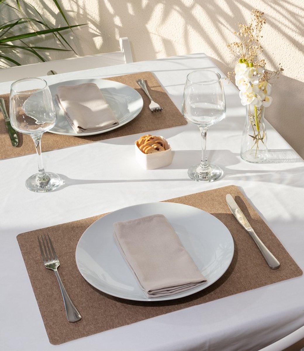 PLACEMAT - TABAC - 30x43cm - 12st - BROWN