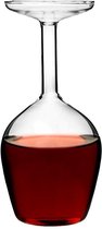 MikaMax Upside Down Wijnglas - Grappig Wijnglas - Wijn Cadeau - Omgekeerd Wijnglas - 350 ML - 8,5 x 8,5 x 22.5 cm