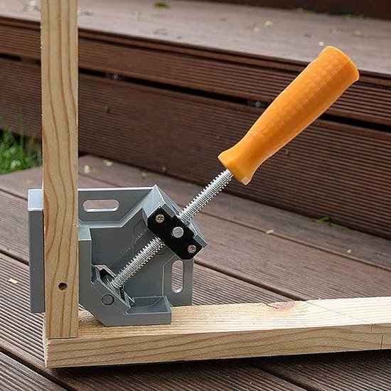 140mm 90 Graden Positionering Vierkanten Haakse Klem, Aluminium L-Type Hoek Klem Houtbewerking Carpenter Klemmen Tool voor Doos Deur Fotolijsten Maken
