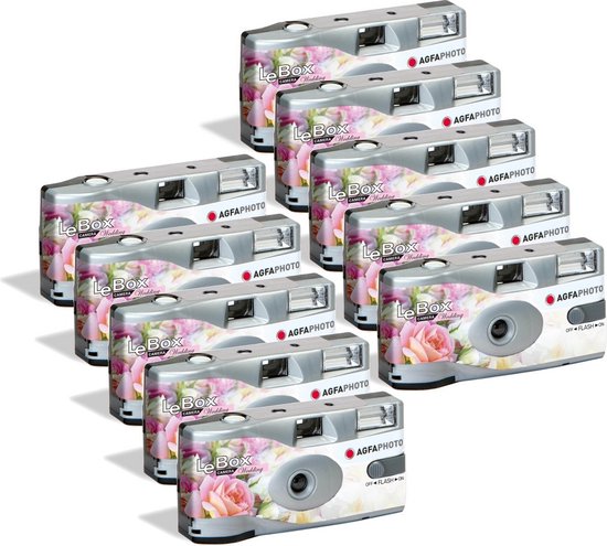 AGFA PHOTO PACK 10 x 601025 Appareil Photo Jetable LeBox Wedding