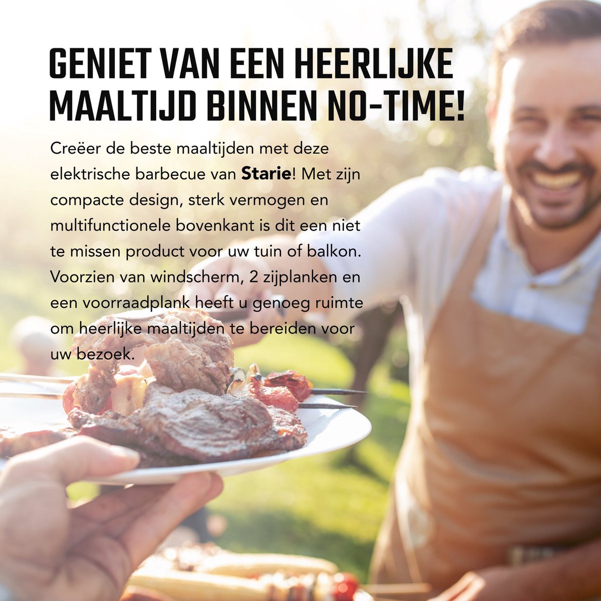 Luxe Elektrische Barbecue - BBQ - Staand model - Ook voor op de Camping - Inclusief EBOOK – foto 3