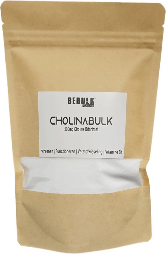 Mineralen - CholinaBulk - Choline Poeder - BeBulk Nutrition - 100g Neutraal