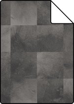 Proefstaal ESTAhome behangpapier dierenhuid donkergrijs - 139183 - 26,5 x 21 cm