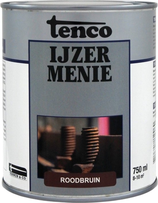 Foto: Tenco ijzermenie roodbruin 5 liter