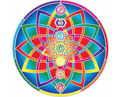 Raamsticker - Sunseal - Kosmische - Chakra mandala - 14cm