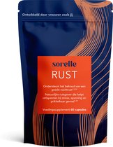 Sorelle Rust, voor een goede nachtrust en helpt ontspannen bij stress en spanning. Voedingssupplement op basis van kruiden en paddestoelen.