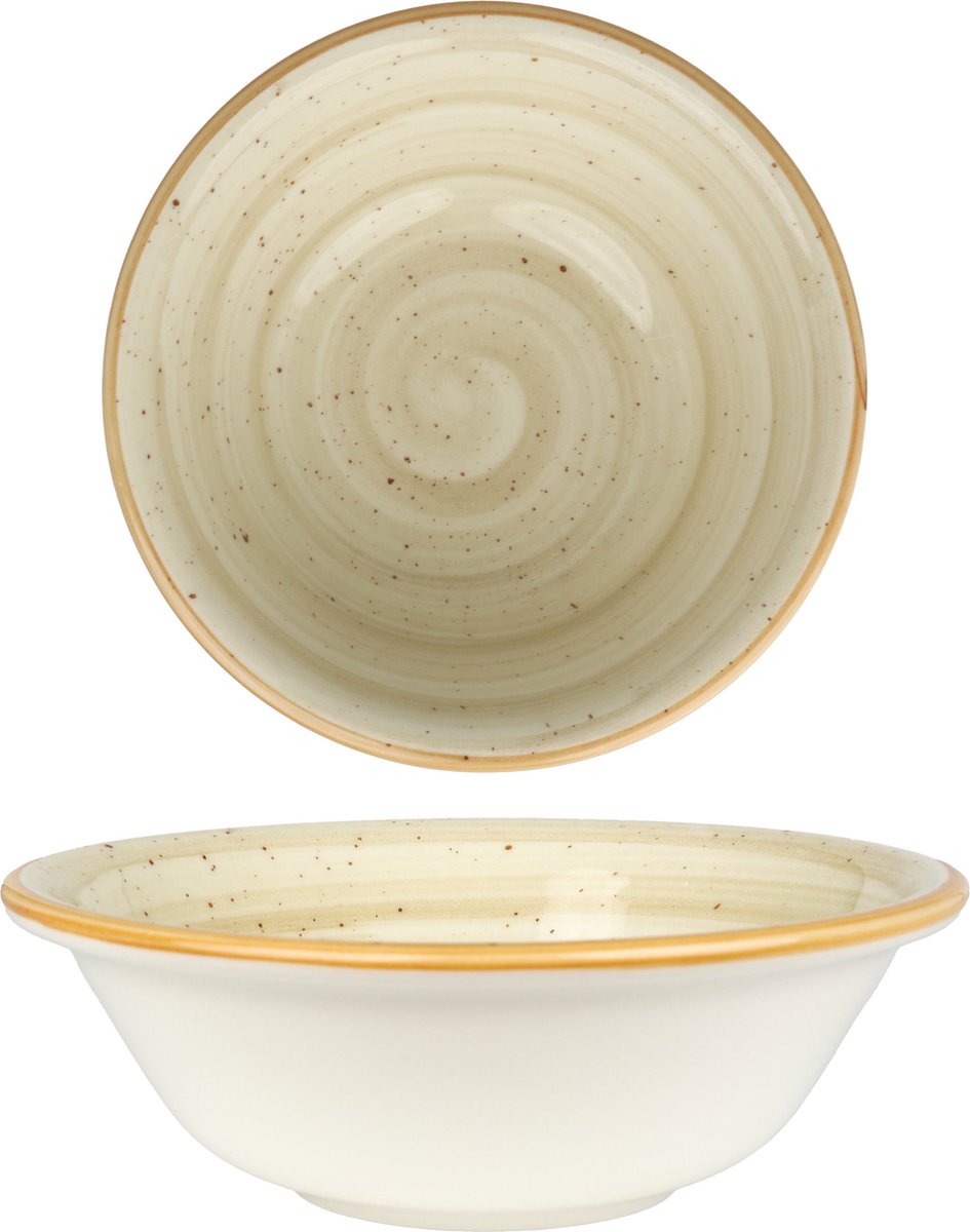 Bonna Kommetje - Aura Terrain - Porselein - 16 cm (400cc) - set van 6
