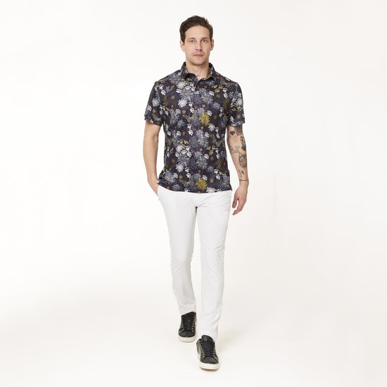 Func Factory mannen Polo flower print maat XXL van Func Factory — afbeelding 4
