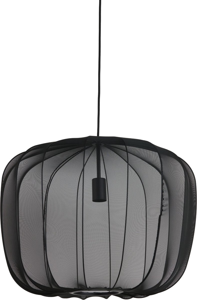 Light & Living - Hanglamp Plumeria - Ø60x45cm - Zwart