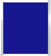 vidaXL - Windscherm - uittrekbaar - 160x500 - cm - blauw