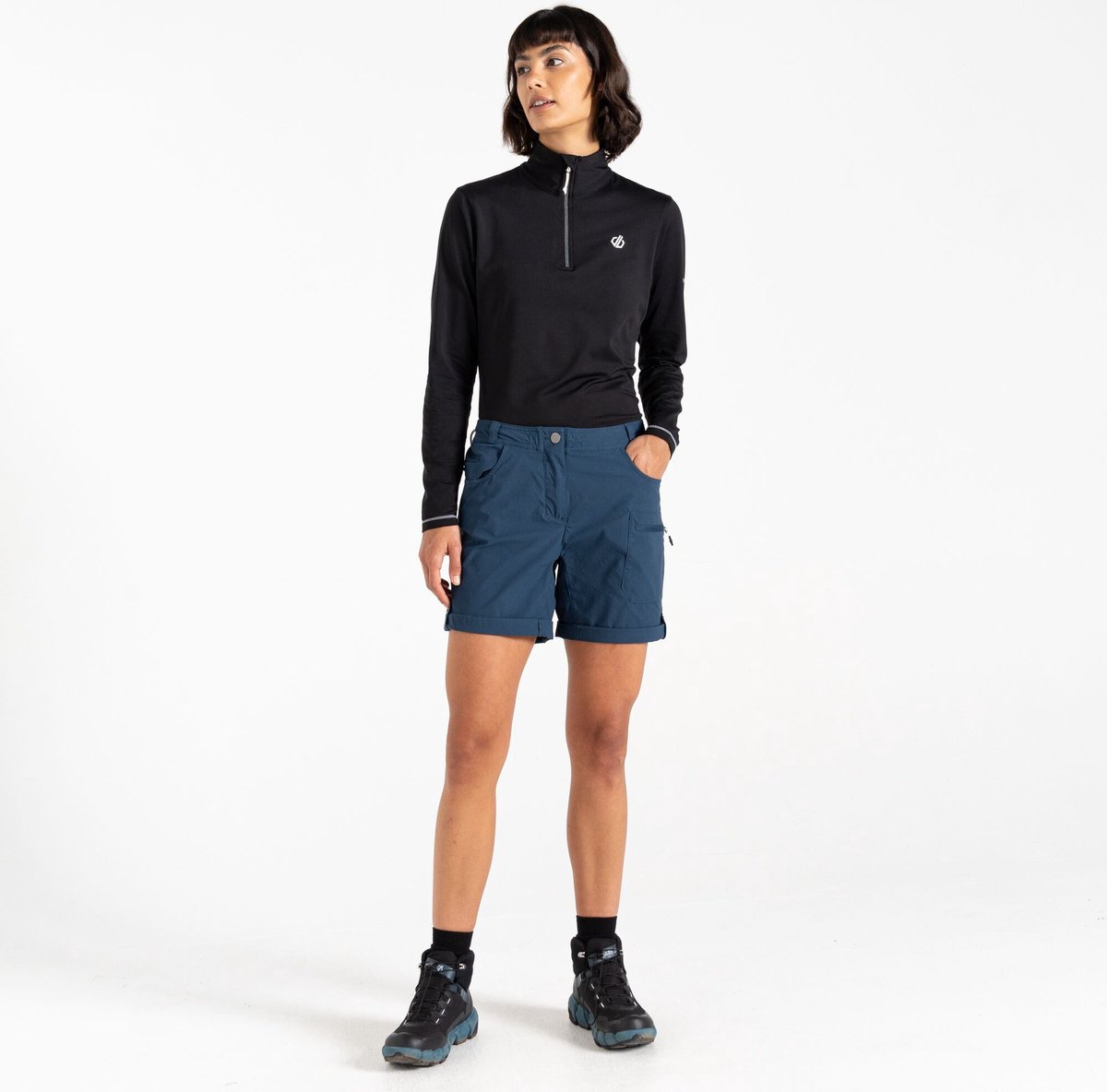 Short Hiking Dames Lichtgewicht Waterbestendig Stretch Melodic Ii Blauw