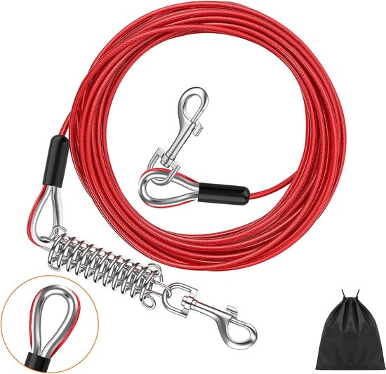 Dubbele intrekbare hondenriem 9.8ft hond lopen Leash voor kleine middelgrote grote honden tot 55 pond 360 ° klit-vrij huisdier Puppy Leash Heavy Duty Reflecterende Nylon Band Anti-slip