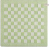 Bol.com Knit Factory Gebreide Keukendoek - Keukenhanddoek Block - Geblokt motief - Handdoek - Vaatdoek - Keuken doek - Ecru/Spri... aanbieding
