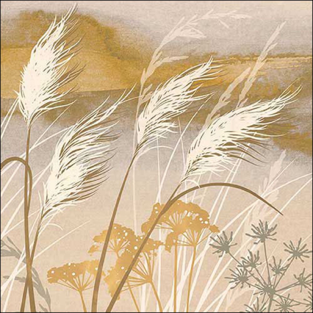Ambiente - Servetten - Waving Grass - 33 x 33 cm