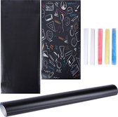 Tableau noir autocollant 45x200 cm - Film flexible - Film tableau noir - Muursticker autocollant mural